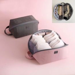 Storage Bags Portable Outdoor Travel Bag For Bra Underwear Socks Large Capacity Clothes Compartment Box Luggage Divider Organizer 1PC