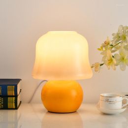 Table Lamps Three-color Lamp Glass High-end Living Room Atmosphere Decoration Bedroom Bedside