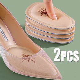Shoe Parts Accessories 1pair Forefoot Pads for Women High Heels Nonslip Pain Relief Insert Half Insoles Front Foot Cushion Care Insole 230817
