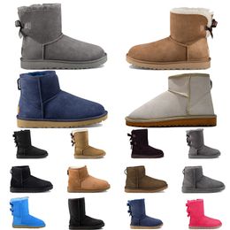 Fluffy slides 2023 Classic mini snow boot popular Genuine Leather Boots Fashion Women's keep warm Boots Plush 36-41