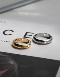 Bandringar designer nagelring lyxiga smycken midi kärlek ringar för kvinnor titan stål legering guldplatterad process modetillbehör aldrig bleknar inte allerg