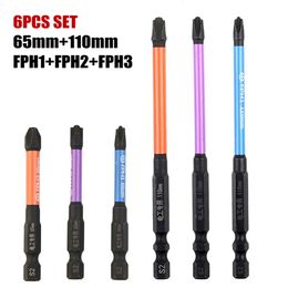 Screwdrivers 65mm 110mm 150mm Special Slotted Cross Screwdriver Bit Nutdrivers FPH1 FPH2 FPH3 For Socket Switch Power Electrician Power Tool 230817