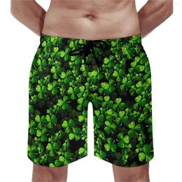 Men's Shorts St Patrick's Day Gym Happy Patricks Amazing Shamrocks Hawaii Beach Man Sports Comfortable Print Swim Trunks