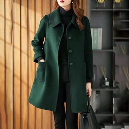 Womens Jackets Coat Casual Design Sense Stand Collar Solid Color 230818