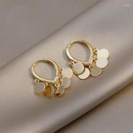 Hoop Earrings 2023 Trendy Metal Round For Women Temperament Design Bohemia Female Jewellery Birthday Gift