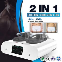 Portable Home Use 2 Handles Ems Muscle Stimulator Building Body Slimming Fat Reduction Builds Muscle Beauty Device Body Shaping Fat Burning Fitness Machine