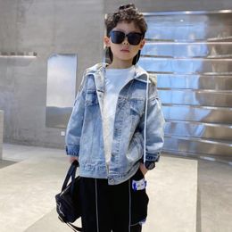 Jaquetas 2023 Spring Boys Casat Denim For Girls Baby Gary Compoled Jacket Roupas Infantil Kids Tops 230817