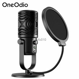 Microphones Oneodio FM1 USB Condenser Desktop Microphone Professional Studio DJ Recording Streaming Mic For PC Laptop Gaming With Pop Philtre HKD230818
