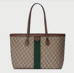 Women Shopping Handbag Designer Ophidia Business Shoulder Bag Weaved canvas leather Diagonal Designer Double Letter Travel tote bag