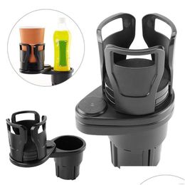 Drink Holder Car Drinking Bottle 360 Degrees Rotatable Water Cup Sunglasses Phone Organizer Storage Interior Accessories Drop Delive Dhdvm