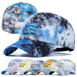 Ball Caps Brand Cotton Hats For Women Fashion Letter Embroidered Tie Dye Baseball Cap Adjustable Outdoor Female Streetwear Hat