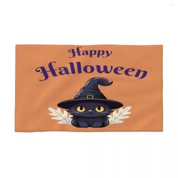 Towel Adorable Halloween Kitty 40x70cm Face Wash Cloth Soft Suitable For Tour Wedding Gift