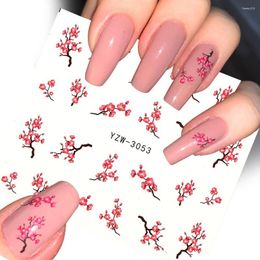 Nail Stickers 1 PC Flower Leaf Tree Summer Tips Animal Butterfly Tattoo Water Transfer Slider Decal Manicure Art Decoration