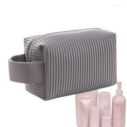 Storage Bags Travel Cosmetic Bag Organiser Pouch For Women Large Capacity Makeup Case With Portable Handle Skincare Toiletries