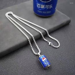 Chains European And American Fashion Coke Can Pendant Men's Personality Cool Handsome Hip Hop For Men Women's Party Gifts Wholesale