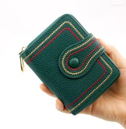 Wallets Fashion PU Leather Short For Women Folding Coin Pouch Card Holder Organiser Clutch Purses Large Capacity Ladies Wallet