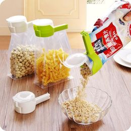 Food Storage Organization Sets Seal Pour Bag Clip Snack Sealing Fresh Keeping Sealer Clamp Plastic Helper Saver Travel Kitchen Gadgets 230817