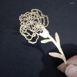 Pieces Metal Gold Carnations Bookmarks