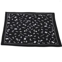 Bandanas Dog Bone Print Bandana Versatile Handkerchief For Cycling Hiking Walking Running