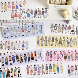 Other Decorative Stickers 12paksLOT Gentle Old Stories series retro markers po album decoration PET sticker 230818