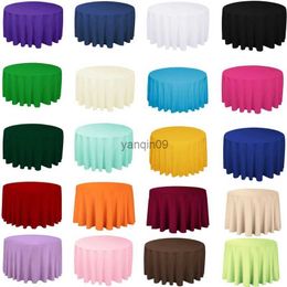 22-Color Polyester Round 90 round table cloth in Solid Colors for Weddings, Parties, and Home Decor - HKD230818