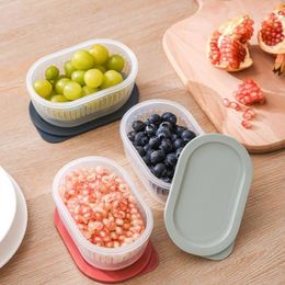 Storage Bottles Scallion Ginger Garlic Fruit Snack Kitchen Box Refrigerator Portable Drainage With Lid Reusable Food Fresh-keeping Boxes