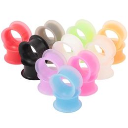 Plugs Tunnels Jewelrytunnels Jewellery Mti Body Gauges Ear Size 3-25Mm Soft Stretchers Sile 100Pcs Colours From Drop Delivery 2021 Dhc6I