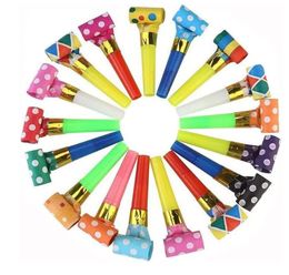 Blow Horn Noise Maker Funny Blowouts Blowers Party Horns for Birthday Favours Sporting Events Christmas Favours Colourful Patterns