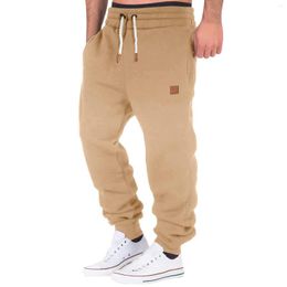 Men's Pants Mens Sport Autumn Winter Warm Sweatpants Tracksuit Slim Gym Workout Joggers Bodybuilding Trousers Drawstring