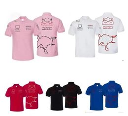 F1 Formula 1 Polo Shirt Summer Short Sleeve T-Shirt Same Style Customization