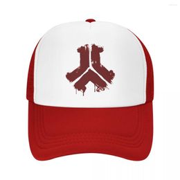 Ball Caps Defqon Bleed Red Mesh Baseball Unisex Fashion Trucker Worker Cap Hardcore Music Hat Breathable Polyester Sun Washable