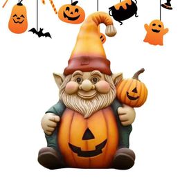 Garden Decorations Pumpkin Gnome Happy Halloween Statue Funny Decoration Resin Figurine Ornament Adorable Appearance