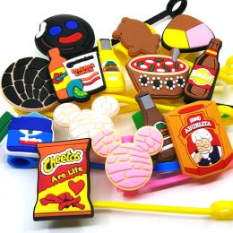 Custom Mexican Style soft silicone straw toppers accessories cover charms Reusable Splash Proof drinking dust plug decorative 8mm straw 23LL