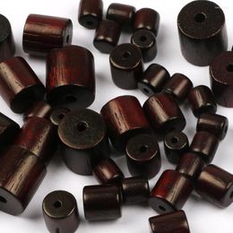 Beads 20-100pcs 6/8/10/12mm Sandalwood Cylinder Wooden Natural Wood Spacer For Jewellery Making Bracelet Diy Accessories
