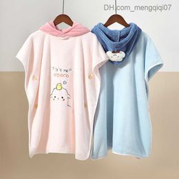 Towels Robes Baby Soft Sleep Bathroom Baby Bath Towel Rain Cape Hooded Children's Packaging Cartoon Animal Newborn Z230819