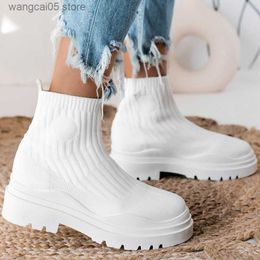 Dress Shoes Women Sneakers Socks Sports Shoes For Women Heels Sneakers Platform Shoes White Zapatillas Mujer Slip On Casual Sneaker Female T230818