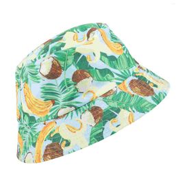 Berets Fruits Fishing Bucket Hat Fun Universal Sun Polyester Fishermans Beach Reversible Men Women Breathable