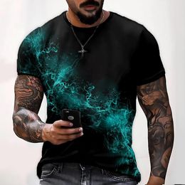 Men's T Shirts Summer Fashion Casual T-shirt Large Quick Dry Loose Short Sleeve Black And White Striped Top Daily Street