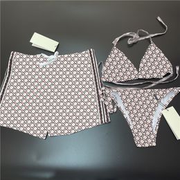 Designer -DesignerCuel Badebekleidung Designer Damen Bikinis Sets Herren Schwimmshorts Brief bedruckte Liebhaber Badeanzug Sommerferien Männer und Frauen Schläger