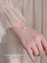 Charm Bracelets 925 Five-pointed Star Double-layer Niche S925 Silver Plated Bracelet Women's Hand Decoration Cold Wind