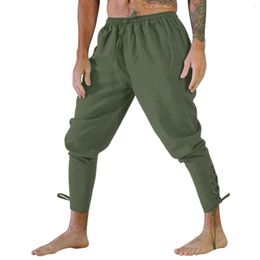 Men's Pants Men Mediaeval Casual Trousers Adult Leg Bandage Loose Pant Halloween For Man's Cosplay Costume Overalls