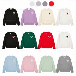 Sweater Designer Amies Mens Classic Sweater Womens Candy-colored Pullover Cardigan Crew Neck Fashion Brand Street Amis E4sl#