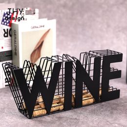 Candle Holders Modern Wine Cork Holder Endurance Red Wine Wines Rack Storage for Kitchen Countertop Wine Cabinet Wedding Christmas Home Decor 230817