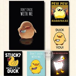 Funny Cute Animal Canvas Painting Game Characters Poster And Prints Art Wall Prints Picture Kids Room Game Boys Bedroom Home Decor No Frame Wo6