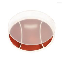 Dinnerware Sets Kid Silicone Plate Toddler Feeding Divided In Rugby Ball Shape Non-slip Self Training Dish Supplies For