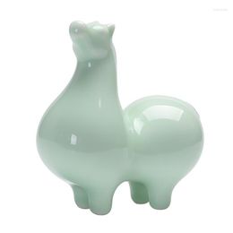 Decorative Figurines Ceramic Horse Statue Sculpture Ornament Chinese Style Living Room Office Tea Table Decorations Handmade Crafts