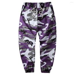 Men's Pants Camouflage Military Cargo Men Hip Hop Skateboard Bib Overall Ins Network With Bdu High Street Jogger