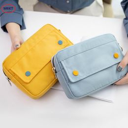 Double Hidden Buckle Large Capacity Pencil Cases Stationery Bag For Students Business People Office School Supplies