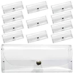 Storage Bags 12 Pcs Glasses Case Women's Eyeglass Cases Hard Shell Sun Eyeglasses Universal Plastic Pvc Sunglasses Travel Mens