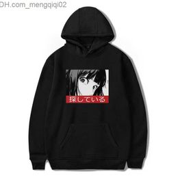 Men's Hoodies Sweatshirts Harajuku Men's Sad Japanese Anime Aesthetics Sweatshirt Unisex Street Clothing Print Top Hip Hop Girl Gasai Yuno Enma Ai Hoodie Men's Z230818